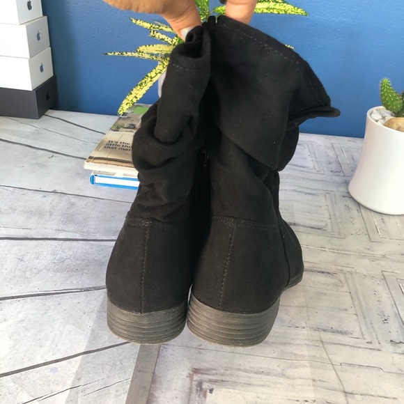 Black Suede Booties - Picture 8 of 8